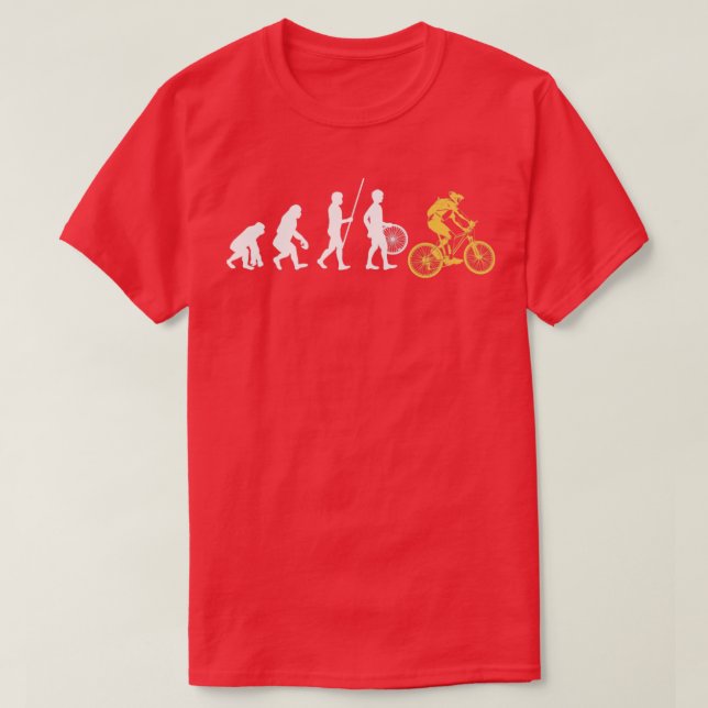 Evolution Biker Fahrrad T-Shirt (Design vorne)