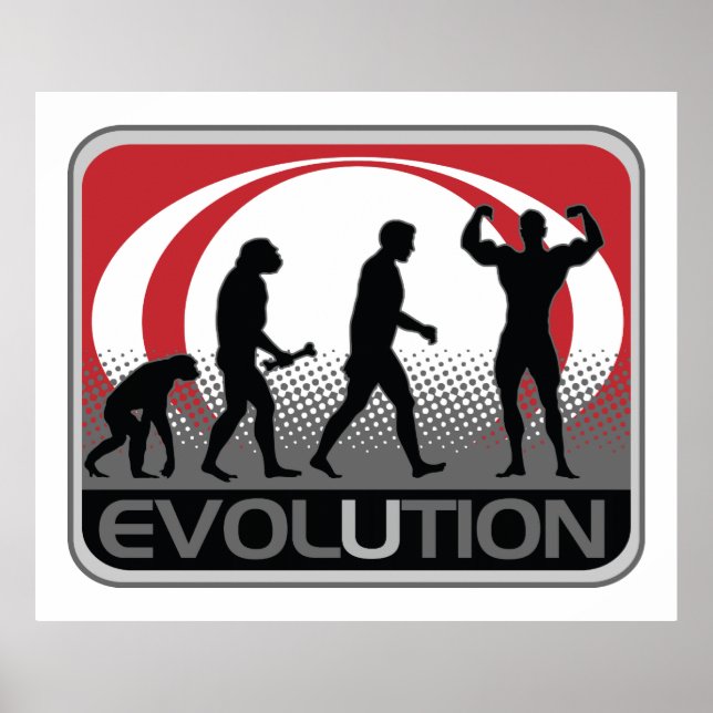 Evolution Body Builder Poster (Vorne)
