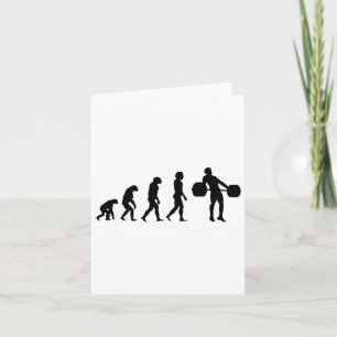 Evolution Bodybuilder Gewichtsheben Karte