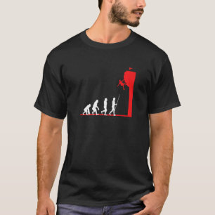 Evolution Climber Climbing Bouldering Boulderer T-Shirt