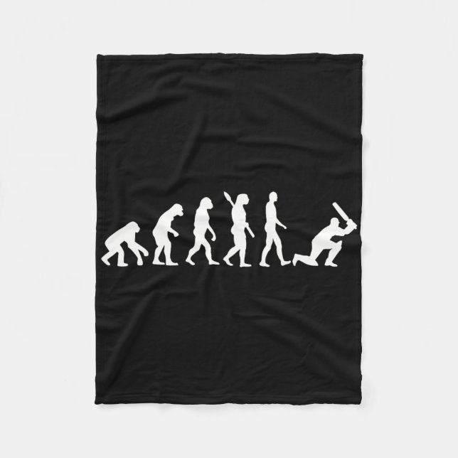 Evolution Cricket Spieler  Fleecedecke (Vorderseite)