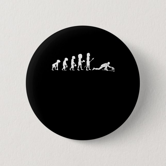 Evolution Curling Sheet Bowls Shuffleboard Geschen Button (Vorderseite)