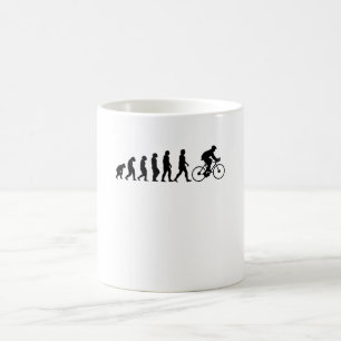 Evolution Cyclist Bike Cycling Geschenk Kaffeetasse