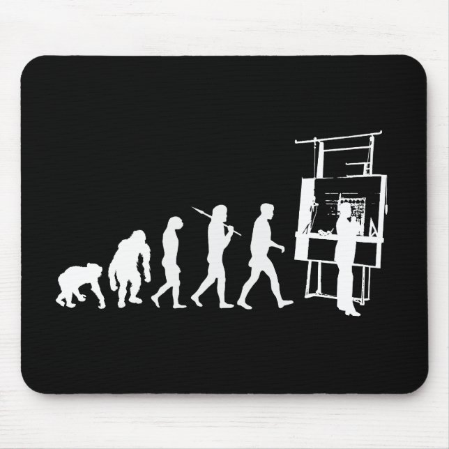 Evolution der Architektur-Architekten-Zeichner Mousepad (Vorne)