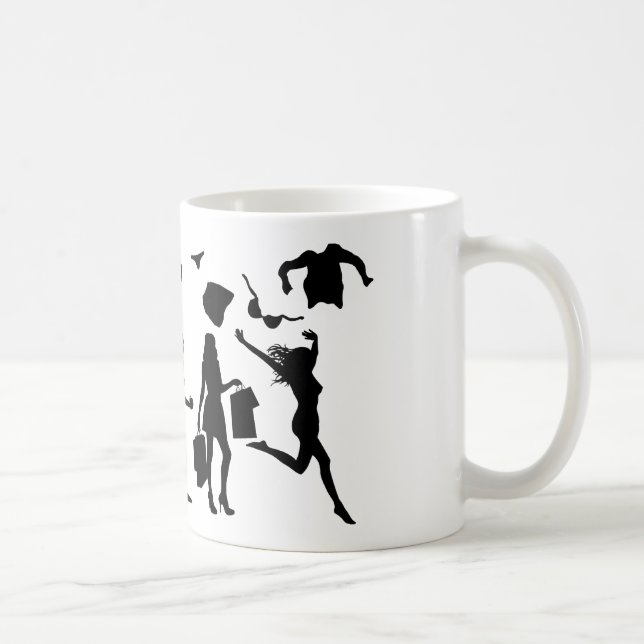 Evolution der befreiten Frau (Frau der Naturisten) Tasse (Rechts)