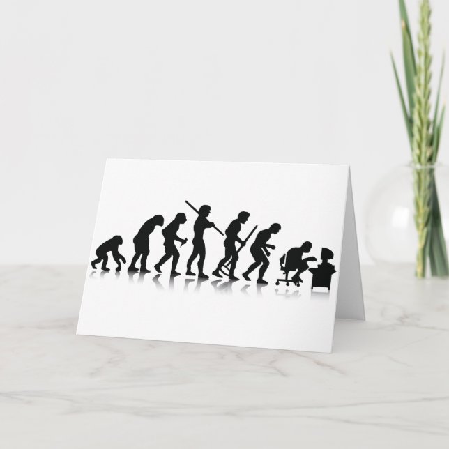 Evolution der Computer-Süchtiger Karte (Vorderseite)