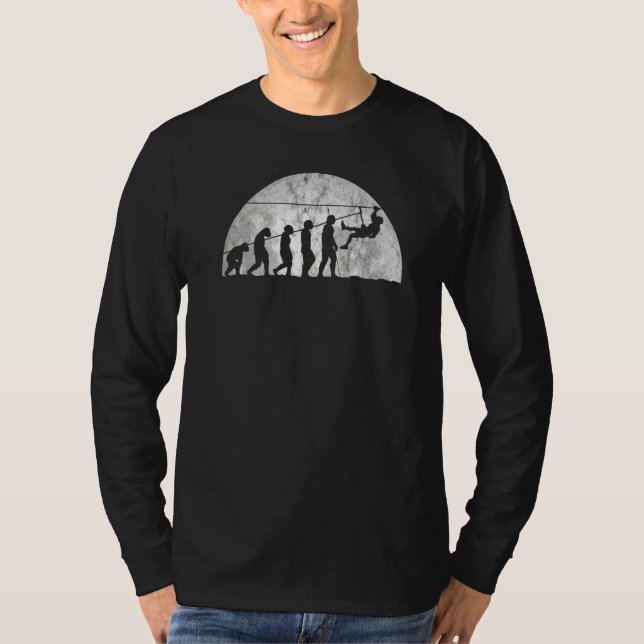 Evolution der Evolution von männlichen Climbers 2 T-Shirt (Vorderseite)