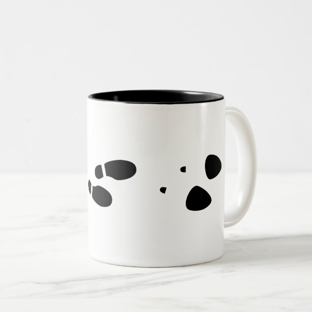 Evolution der Footprints der Behörde Zweifarbige Tasse (VorderseiteRechts)