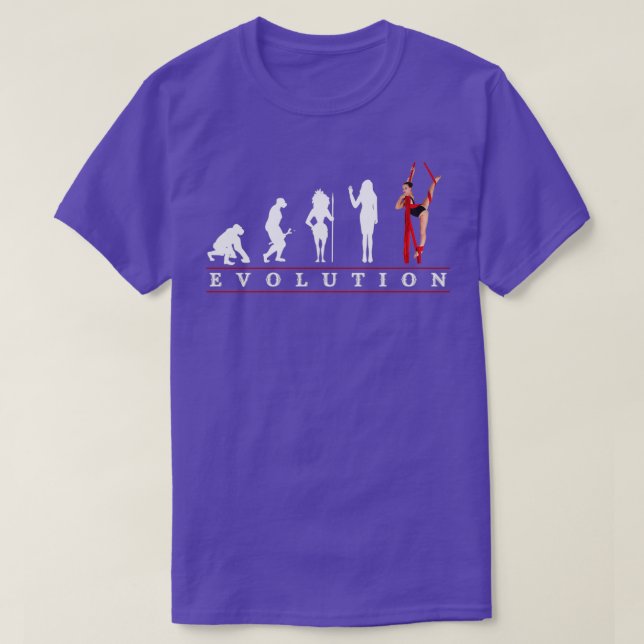 Evolution der Frauen aus Seide T-Shirt (Design vorne)
