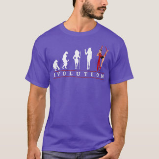Evolution der Frauen aus Seide T-Shirt