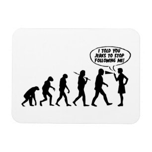 Evolution der Frauen-Pfefferspray - Lustige Femini Magnet
