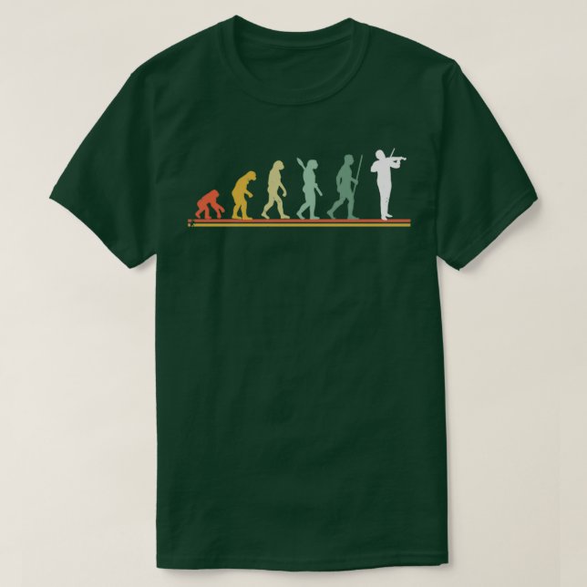 Evolution der Geigerin T-Shirt (Design vorne)