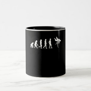 Evolution der Kampfkunst des Menschen Funny MIXED Zweifarbige Tasse