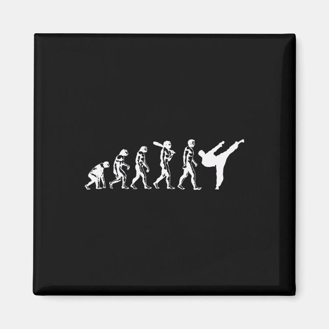 Evolution der Karate-Kampfkunst-Kickboxen Taekwo Magnet (Vorne)
