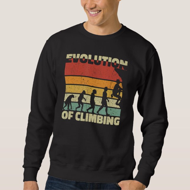 Evolution der Klettersteigung Sweatshirt (Vorderseite)