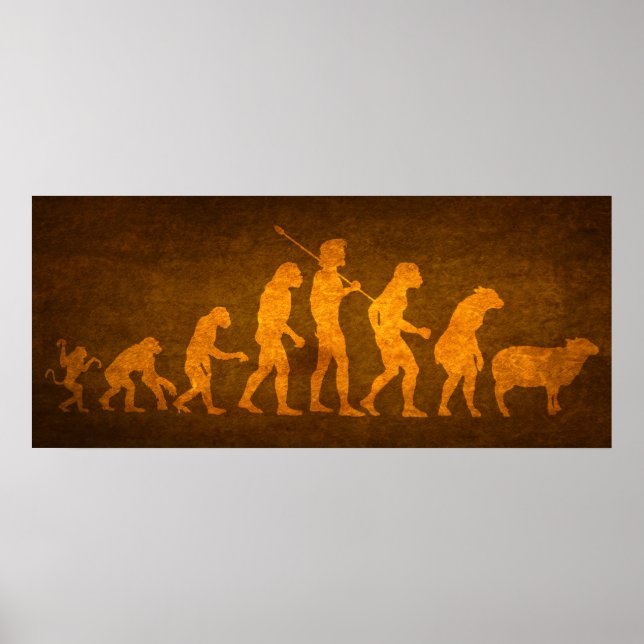 Evolution der Massendrucke Poster (Vorne)