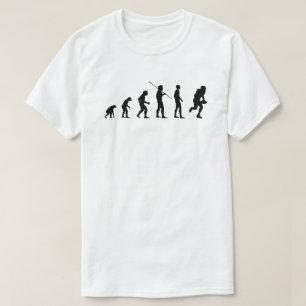 Evolution der Menschheit ・ Funny American Football T-Shirt