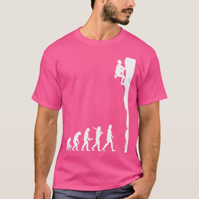 Evolution der Menschheit Klettern Aid Climbing F T-Shirt (Vorderseite)