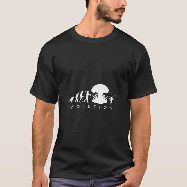 Evolution der menschlichen Kakerlake Funny Darwin  T-Shirt (Vorderseite)