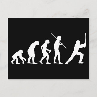 Evolution der Ninja - von Mensch zu Ninja Postkarte