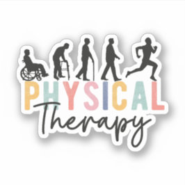 Evolution der Physikaltherapie, Physiotherapeut Aufkleber