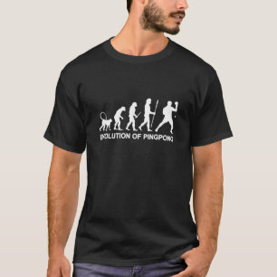 Evolution der Ping Pong Tischtennis T-Shirt