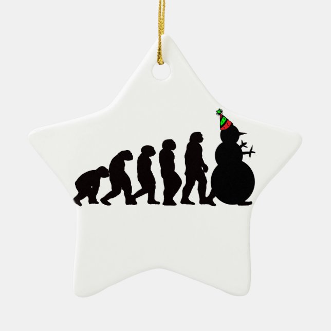 Evolution der Snowman-Verzierung Keramik Ornament (Vorne)