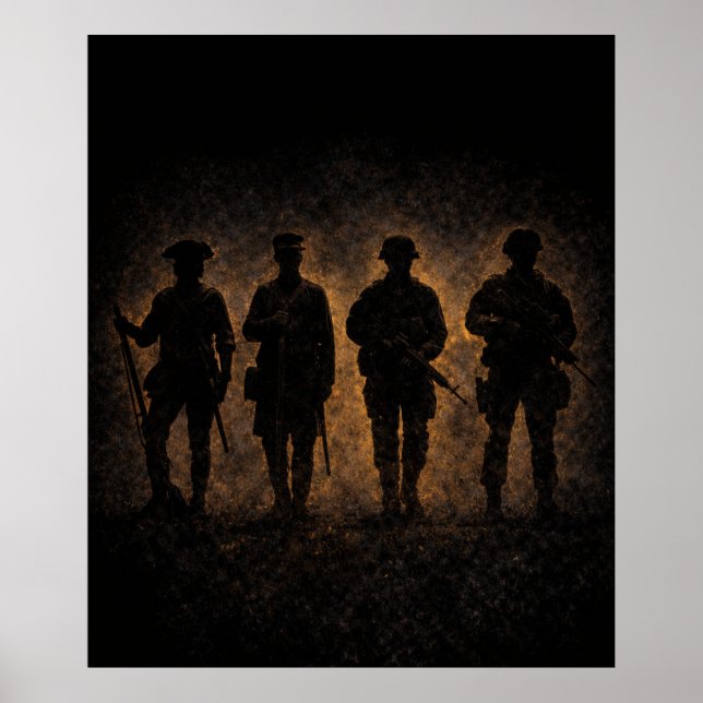 Evolution des amerikanischen Soldaten Poster (Vorne)