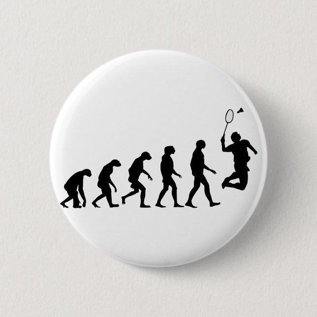 Evolution des Badmintons Button (Vorderseite)