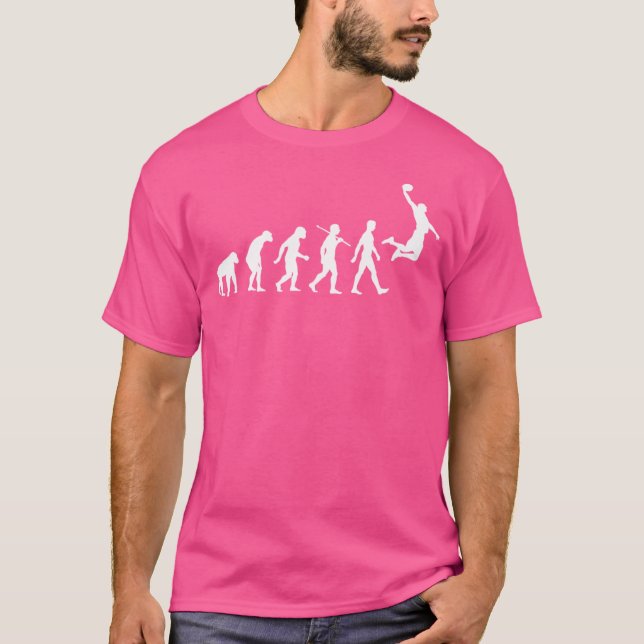 Evolution des Basketballs T-Shirt (Vorderseite)