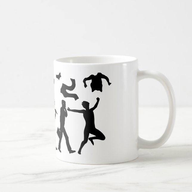 Evolution des befreiten Menschen (Naturist Man) Tasse (Rechts)