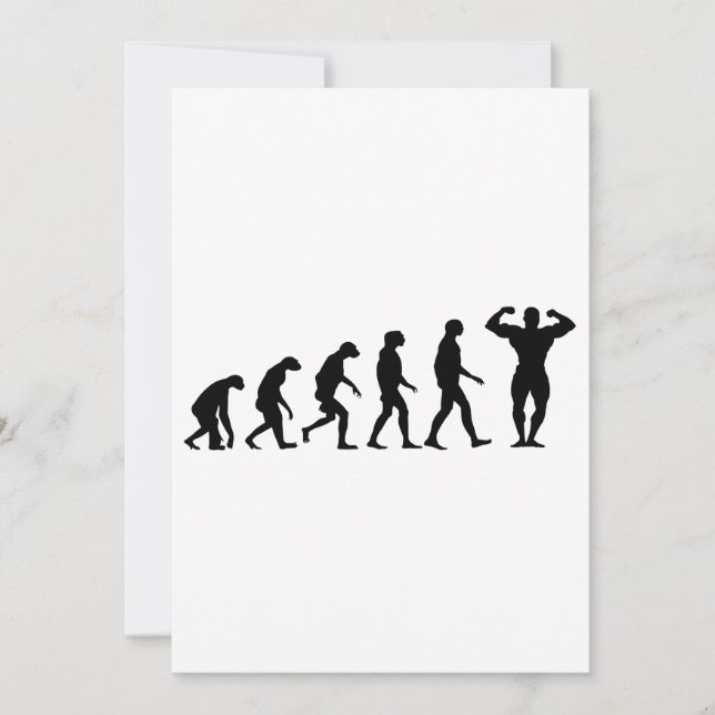 Evolution des Bodybuildings (Vorderseite)