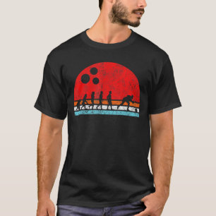 Evolution des Bowlings Bowling Alley Buttone Thr T-Shirt