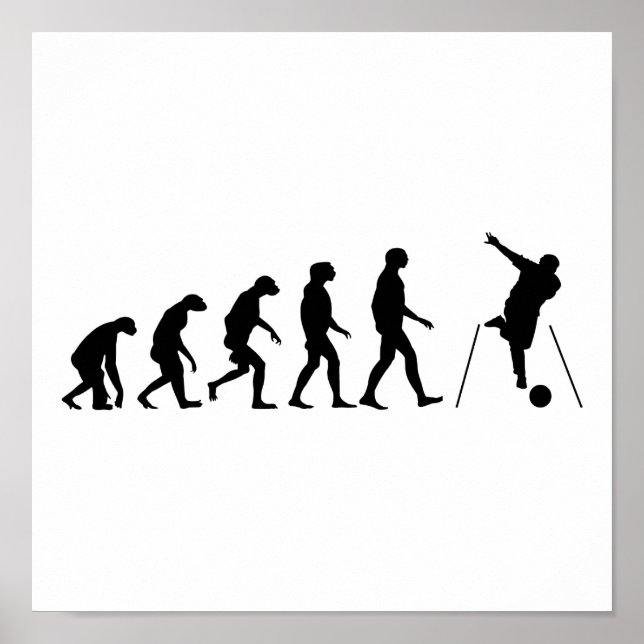 Evolution des Bowlings Poster (Vorne)