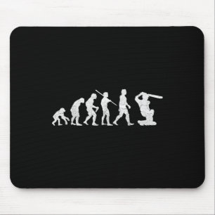 Evolution des Cricket-T-Shirts Lustiges Clic World Mousepad