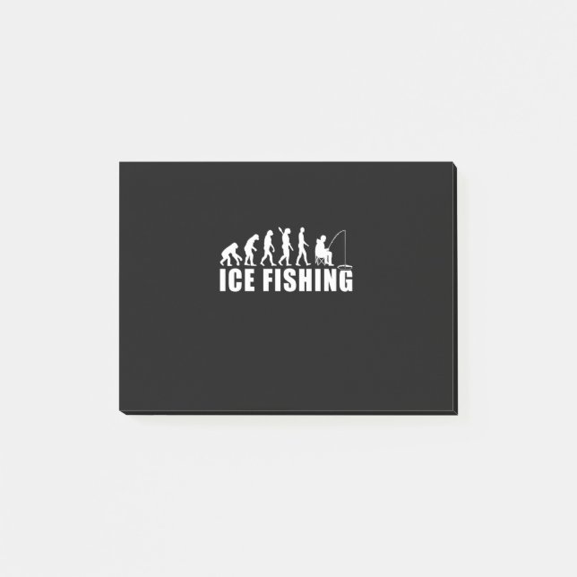 Evolution des Eisfischfangs Post-it Klebezettel (Vorderseite)