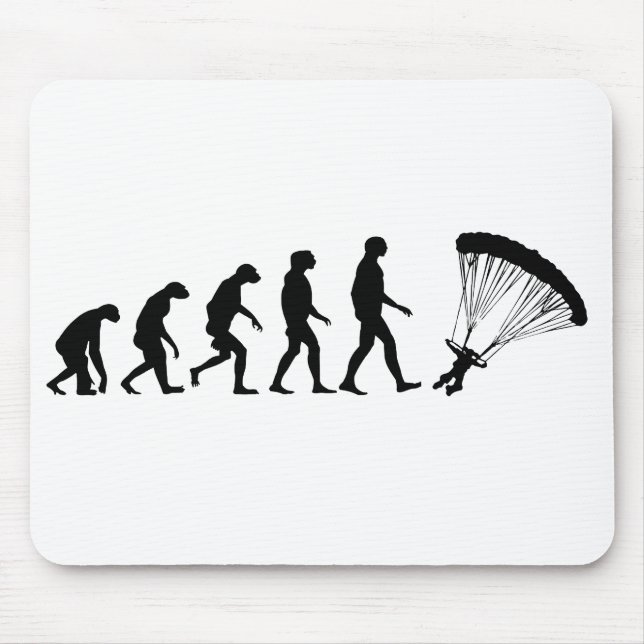 Evolution des Fallschirmspringens Mousepad (Vorne)