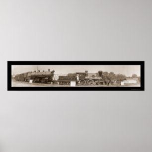 Evolution des Fotos Züge 1913 Poster