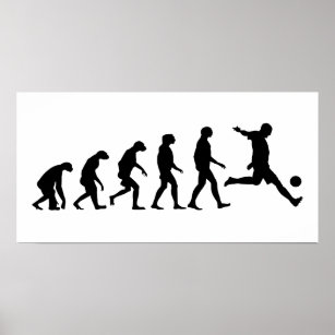Evolution des Fußballs Poster