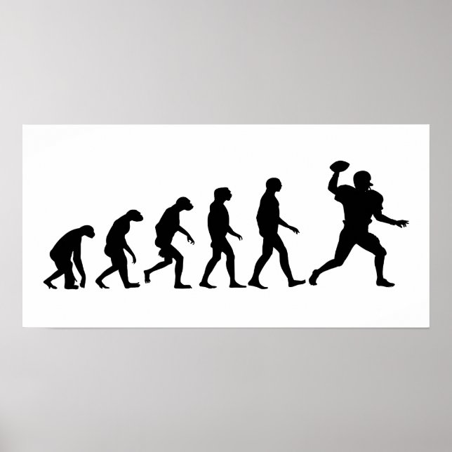 Evolution des Fußballs Poster (Vorne)