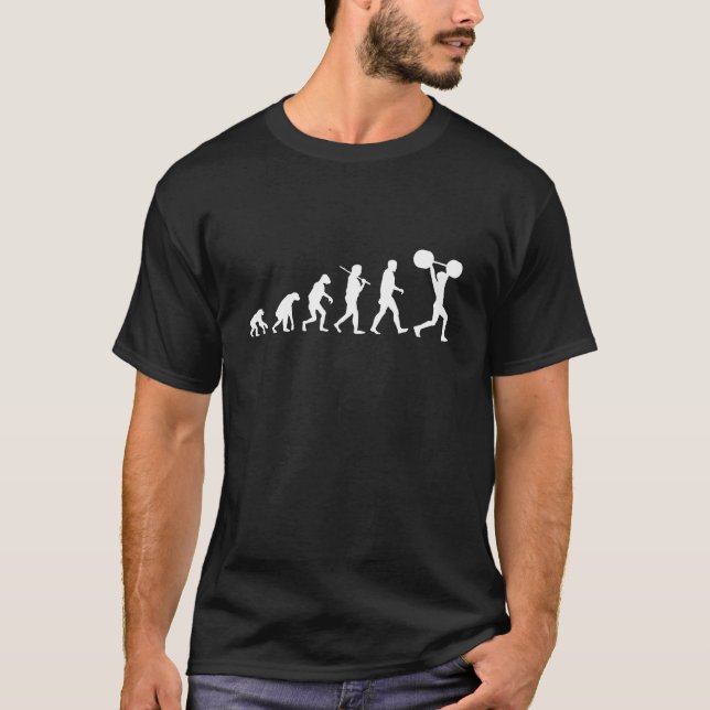 Evolution des Gewichtsanhebens T-Shirt (Vorderseite)