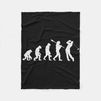 Evolution des Golfers - Papa Opa Golf Liebhaber Ge Fleecedecke