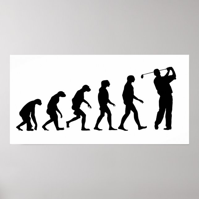 Evolution des Golfsports Poster (Vorne)