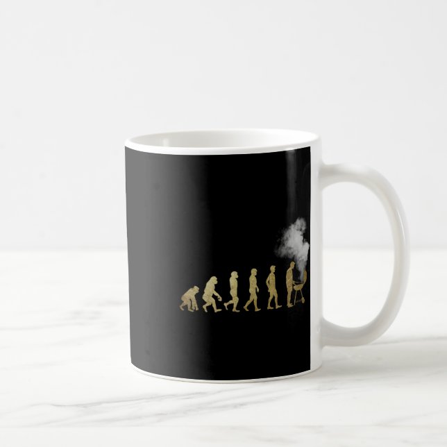 Evolution des Grillmeisters - Grillgeschenke - ich Kaffeetasse (Rechts)