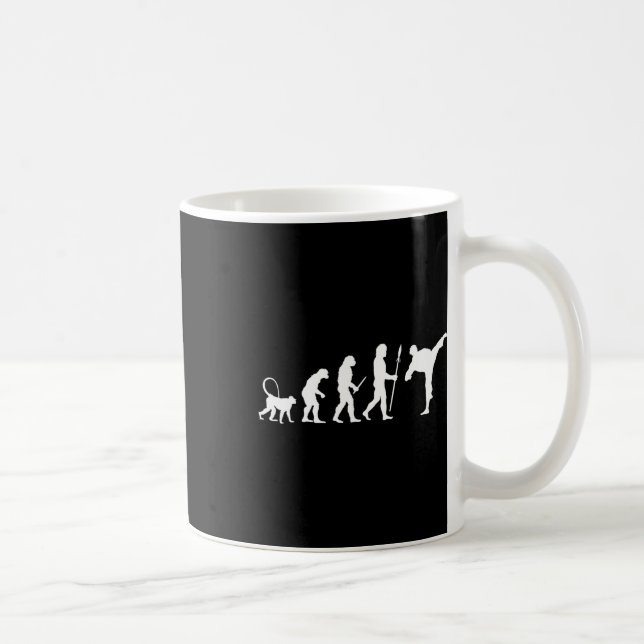 Evolution des Karate  Kaffeetasse (Rechts)
