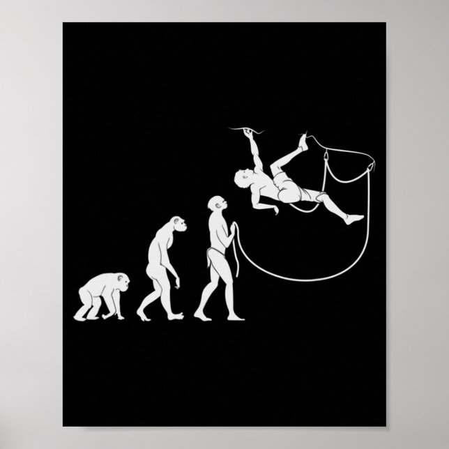 Evolution des Klettersteigs Poster (Vorne)