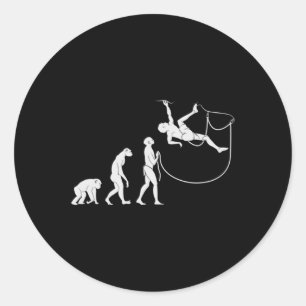 Evolution des Klettersteigs Runder Aufkleber