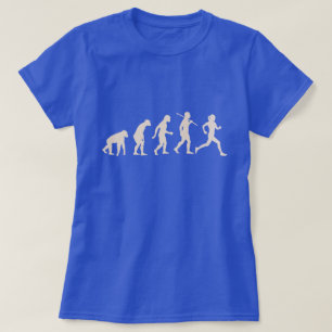 Evolution des Laufens - Runner Vater Mama T-Shirt