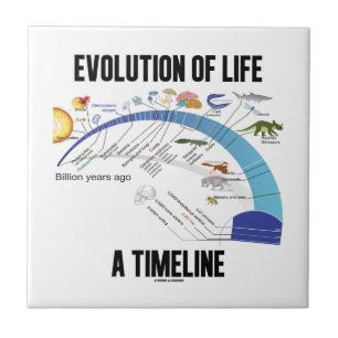Evolution des Lebens ein Timeline (Biologie) Fliese