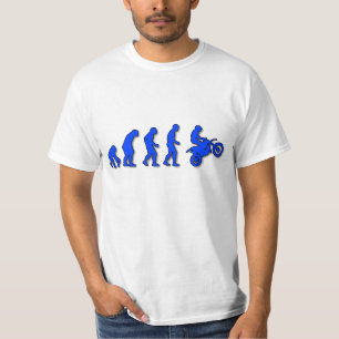 Evolution des Mannes zum Motorrad T-Shirt